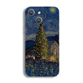 Precise Hole Oil Painting Pattern PC Phone Case, For iPhone 15 Plus, For iPhone 15 For iPhone 15 Plus Castle