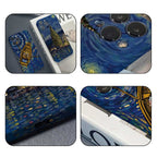 Precise Hole Oil Painting Pattern PC Phone Case, For iPhone 15 Plus, For iPhone 15