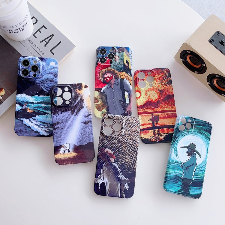 Precise Hole Oil Painting Pattern PC Phone Case – Durable Build, Easy to Use, For iPhone 12 mini, For iPhone 12, For iPhone 12 Pro, For iPhone 12 Pro Max