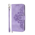 Skin Feel Flowers Embossed Wallet Leather Phone Case – Wear-resistant, Card Slot, Kickstand, For Honor X40i 5G / Play7T Pro, For Honor Magic5 Pro, For Honor Magic5, For Honor X8a 4G