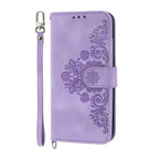 Skin Feel Flowers Embossed Wallet Leather Phone Case – Wear-resistant, Card Slot, Kickstand, For Honor 600 Global / 600 Pro Global, For Honor X9d 5G / X70 5G, For Honor X6c 4G / X5b / X5b Plus, For Honor 400 Pro Global 160.8mm