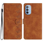 Seven Butterflies Embossed Leather Phone Case – Card Slot, Leather, TPU, For Motorola Moto G31, For Motorola Moto G60, For Motorola Moto G10, For Motorola Moto G50