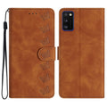 Seven Butterflies Embossed Leather Phone Case, For Samsung Galaxy A41, For Samsung Galaxy A42 5G, For Samsung Galaxy A50, For Samsung Galaxy A51 For Samsung Galaxy A41 Brown