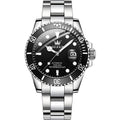 OLEVS 6650 Men Luminous Waterproof Mechanical Watch Black