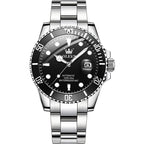 OLEVS 6650 Men Luminous Waterproof Mechanical Watch Black