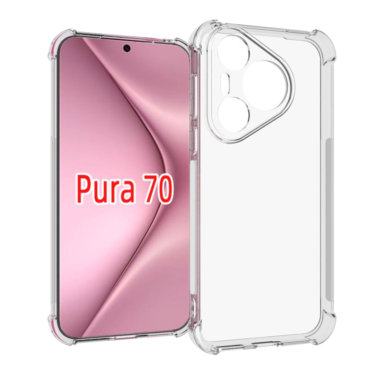 Shockproof Non-slip Thickening TPU Phone Case – Shockproof, TPU, Non-slip, For Huawei Pura 90 Pro Max / Pura 90 Ultra, For Huawei Pura 90 Pro, For Huawei Mate 80 Pro Max, For Huawei Mate 80 / 80 Pro, For Huawei Mate 70 Air 5G, For Huawei Pura 80 Pro 5G For Huawei Pura 70