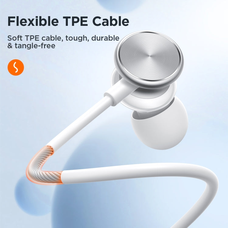 JR-EW03 Earphone – 3.5mm In-Ear Metal Wired Earphone, Length: 1.2m