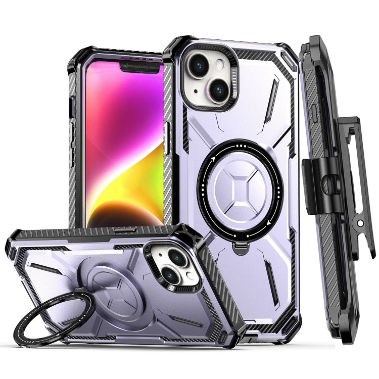 Armor Series Holder Phone Case with Back Clip – TPU, For iPhone 14 Pro Max, For iPhone 14 Pro, For iPhone 14, For iPhone 14 Plus For iPhone 14 Plus Purple