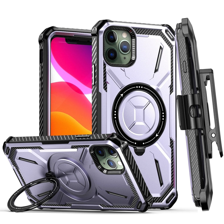 Armor Series Holder Phone Case with Back Clip, For iPhone 12, For... For iPhone 11 Pro Max Purple