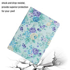 Flower Pattern Horizontal Flip Leather Case with Card Slots & Holder, For Samsung Galaxy Tab A 8.0 2019, For Samsung Galaxy Tab A 10.1 (2019), For Samsung Galaxy Tab S5e T720, For Samsung Galaxy Tab S6 Lite