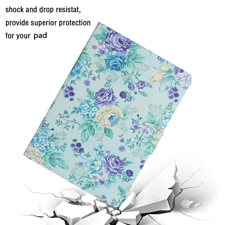Flower Pattern Horizontal Flip Leather Case with Card Slots & Holder, For Samsung Galaxy Tab A 8.0 2019, For Samsung Galaxy Tab A 10.1 (2019), For Samsung Galaxy Tab S5e T720, For Samsung Galaxy Tab S6 Lite