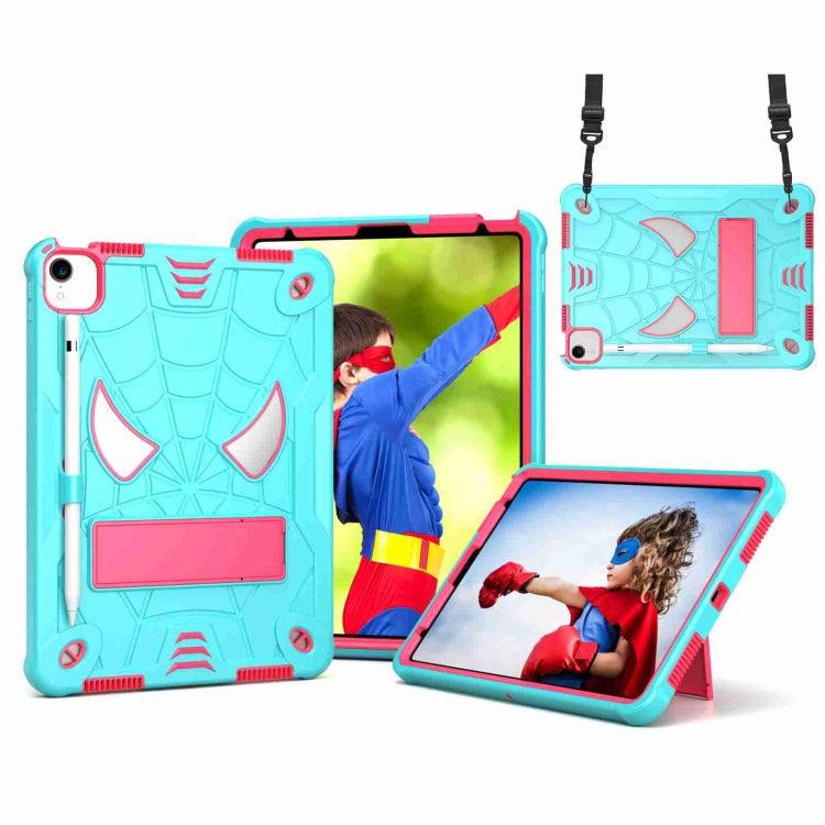 Tablet Case – Silicone (iPad 10th Gen 10) For iPad Pro 11 2021 Air 5 10.9 Mint Green + Rose Red