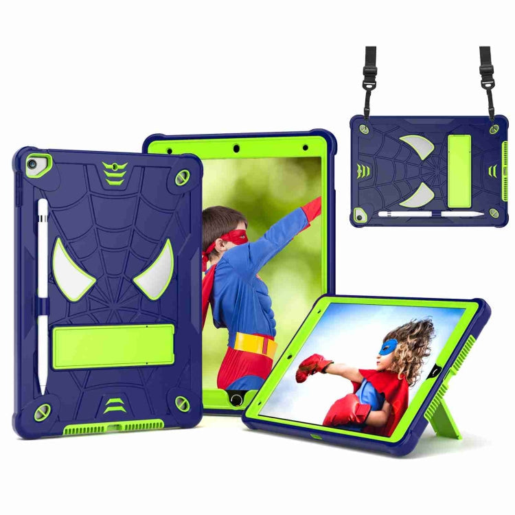 Tablet Case – Silicone (iPad 10) For iPad 10.2 2021 2020 2019 Navy Blue + Yellow Green