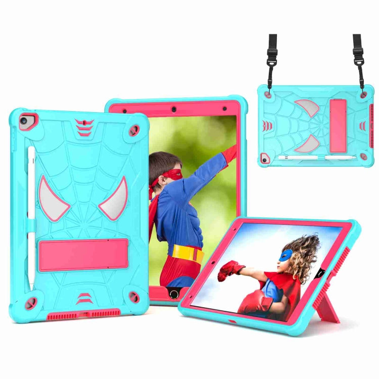Tablet Case – Silicone (iPad 10) For iPad 10.2 2021 2020 2019 Mint Green + Rose Red