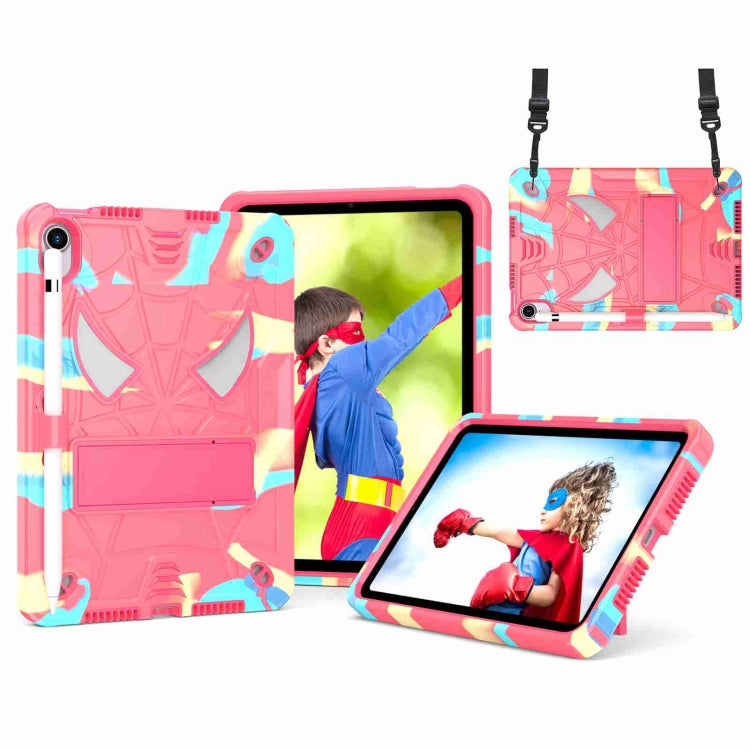 Tablet Case – Silicone (iPad 10) For iPad mini 6 Camouflage + Rose Red