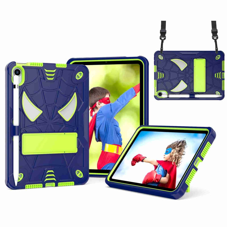 Tablet Case – Silicone (iPad 10) For iPad mini 6 Navy Blue + Yellow Green