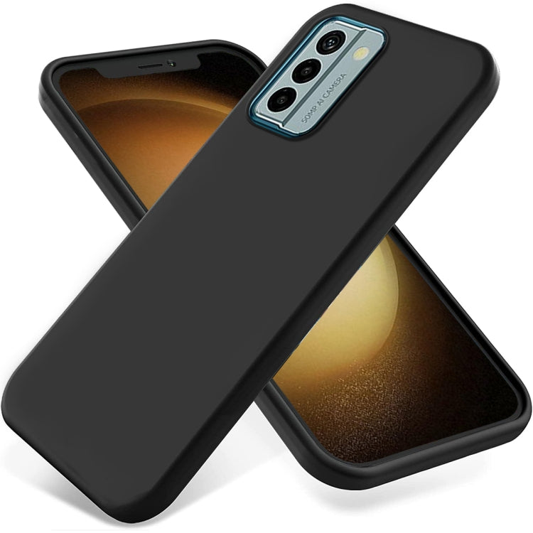 Pure Color Liquid Silicone Shockproof Phone Case – Shockproof, For Nokia C12 / C12 Pro / C12 Plus, For Nokia G22, For Nokia C31 For Nokia G22 Black