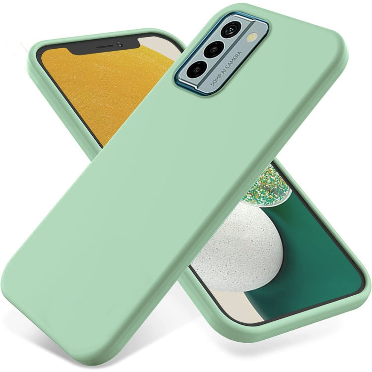 Pure Color Liquid Silicone Shockproof Phone Case – Shockproof, For Nokia C12 / C12 Pro / C12 Plus, For Nokia G22, For Nokia C31 For Nokia G22 Green