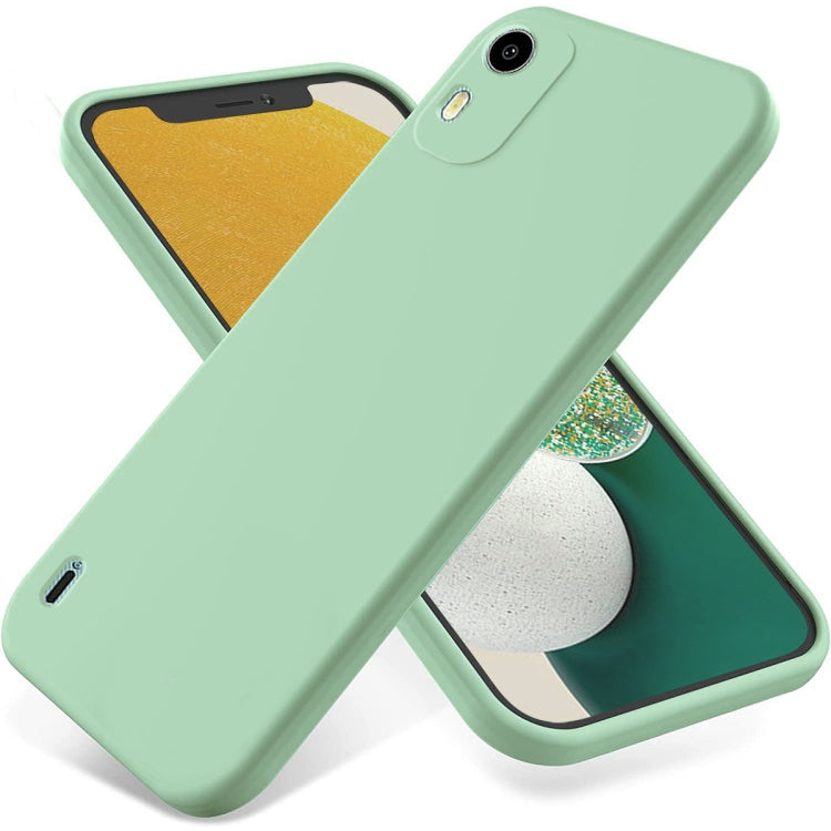 Pure Color Liquid Silicone Shockproof Phone Case – Shockproof, For Nokia C12 / C12 Pro / C12 Plus, For Nokia G22, For Nokia C31 For Nokia C12 C12 Pro C12 Plus Green