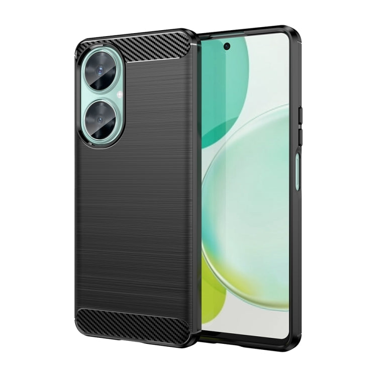 Brushed Texture Carbon Fiber TPU Phone Case – TPU, For Huawei nova 11i, For Huawei Maimang 20 For Huawei Maimang 20 Black