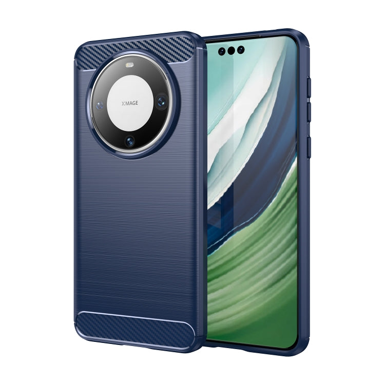 Brushed Texture Carbon Fiber TPU Phone Case – TPU, For Huawei nova Y72, For Huawei nova 12 Ultra, For Huawei Enjoy 70, For Huawei nova 12 Pro, For Huawei nova 12, For Huawei Mate 60 RS Ultimate, For Huawei Mate 60 Pro+, For Huawei Enjoy 60 Pro For Huawei Mate 60 Pro+ Blue