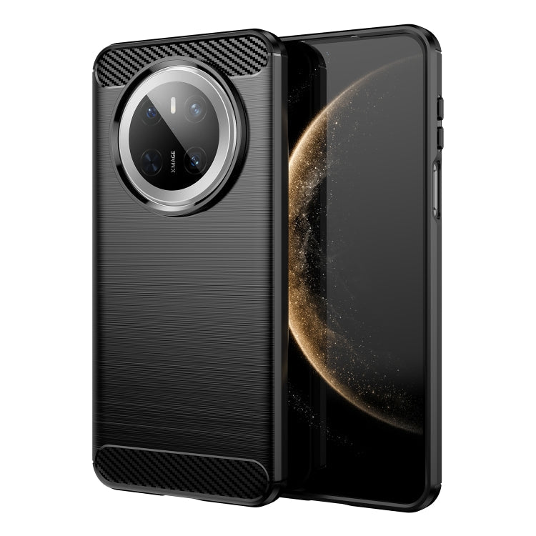 Brushed Texture Carbon Fiber TPU Phone Case – TPU, For Huawei Pura 80 Ultra 5G, For Huawei Pura 80 Pro+ 5G, For Huawei Pura 80 Pro 5G, For Huawei Pura 80 5G, For Huawei Mate 70 Pro / 70 Pro+, For Huawei Mate 70, For Huawei Pura 70 Pro / Pura 70 Pro+... For Huawei Mate 70 Black