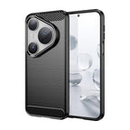 Brushed Texture Carbon Fiber TPU Phone Case – TPU, For Huawei Pura 80 Ultra 5G, For Huawei Pura 80 Pro+ 5G, For Huawei Pura 80 Pro 5G, For Huawei Pura 80 5G, For Huawei Mate 70 Pro / 70 Pro+, For Huawei Mate 70, For Huawei Pura 70 Pro / Pura 70 Pro+...