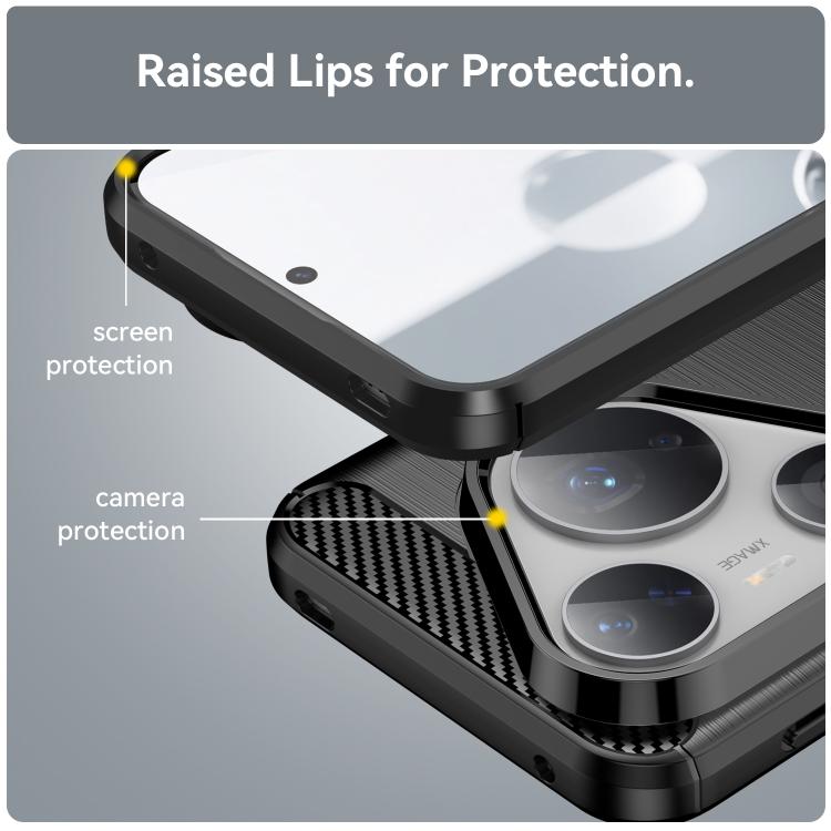 Brushed Texture Carbon Fiber TPU Phone Case – TPU, For Huawei Pura 80 Ultra 5G, For Huawei Pura 80 Pro+ 5G, For Huawei Pura 80 Pro 5G, For Huawei Pura 80 5G, For Huawei Mate 70 Pro / 70 Pro+, For Huawei Mate 70, For Huawei Pura 70 Pro / Pura 70 Pro+...