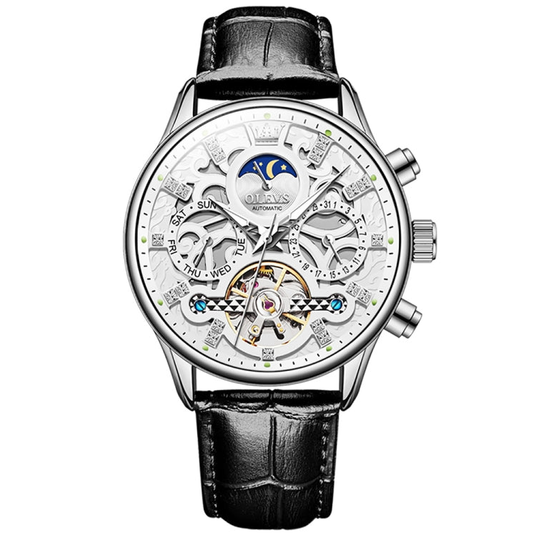 Mechanical Watch – Leather #5 White