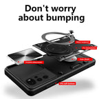 CD Texture Sliding Camshield Magnetic Holder Phone Case – Magnetic, TPU, For Motorola Moto G22 / E32, For Motorola Edge 30, For Motorola Edge 30 Pro, For Motorola Moto E20 / E30 / E40