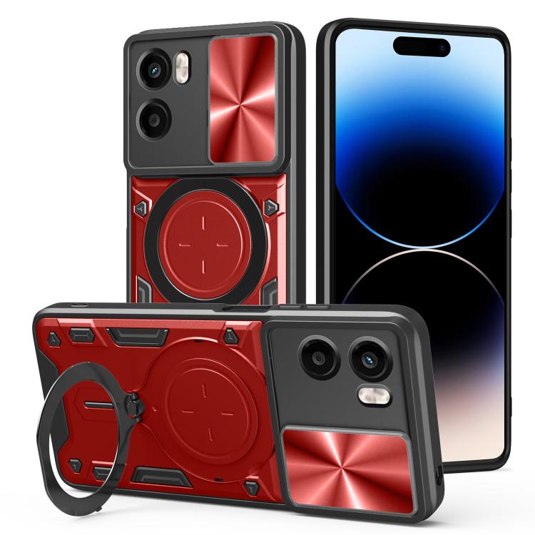CD Texture Sliding Camshield Magnetic Holder Phone Case – Magnetic, TPU, For Motorola Moto G56 5G, For Motorola Moto G05, For Motorola Moto G 2025, For Motorola Moto G75 5G