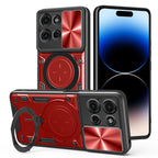 CD Texture Sliding Camshield Magnetic Holder Phone Case – Magnetic, TPU, For Motorola Moto G56 5G, For Motorola Moto G05, For Motorola Moto G 2025, For Motorola Moto G75 5G