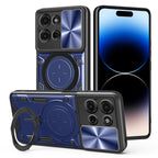 CD Texture Sliding Camshield Magnetic Holder Phone Case – Magnetic, TPU, For Motorola Moto G56 5G, For Motorola Moto G05, For Motorola Moto G 2025, For Motorola Moto G75 5G
