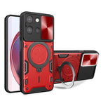 CD Texture Sliding Camshield Magnetic Holder Phone Case – Magnetic, TPU, For Motorola Moto G56 5G, For Motorola Moto G05, For Motorola Moto G 2025, For Motorola Moto G75 5G