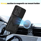 CD Texture Sliding Camshield Magnetic Holder Phone Case – Magnetic, TPU, For Motorola Moto G56 5G, For Motorola Moto G05, For Motorola Moto G 2025, For Motorola Moto G75 5G