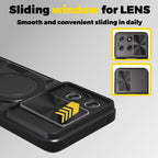 CD Texture Sliding Camshield Magnetic Holder Phone Case – Magnetic, TPU, For Motorola Moto G56 5G, For Motorola Moto G05, For Motorola Moto G 2025, For Motorola Moto G75 5G