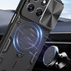 CD Texture Sliding Camshield Magnetic Holder Phone Case – Magnetic, TPU, For Motorola Moto G Max / G87 / G77 5G, For Motorola Moto G37 / G37 Power, For Motorola Edge 70 Pro 5G, For Motorola Moto G15 / G17 4G