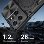 CD Texture Sliding Camshield Magnetic Holder Phone Case – Magnetic, TPU, For Motorola Moto G Max / G87 / G77 5G, For Motorola Moto G37 / G37 Power, For Motorola Edge 70 Pro 5G, For Motorola Moto G15 / G17 4G