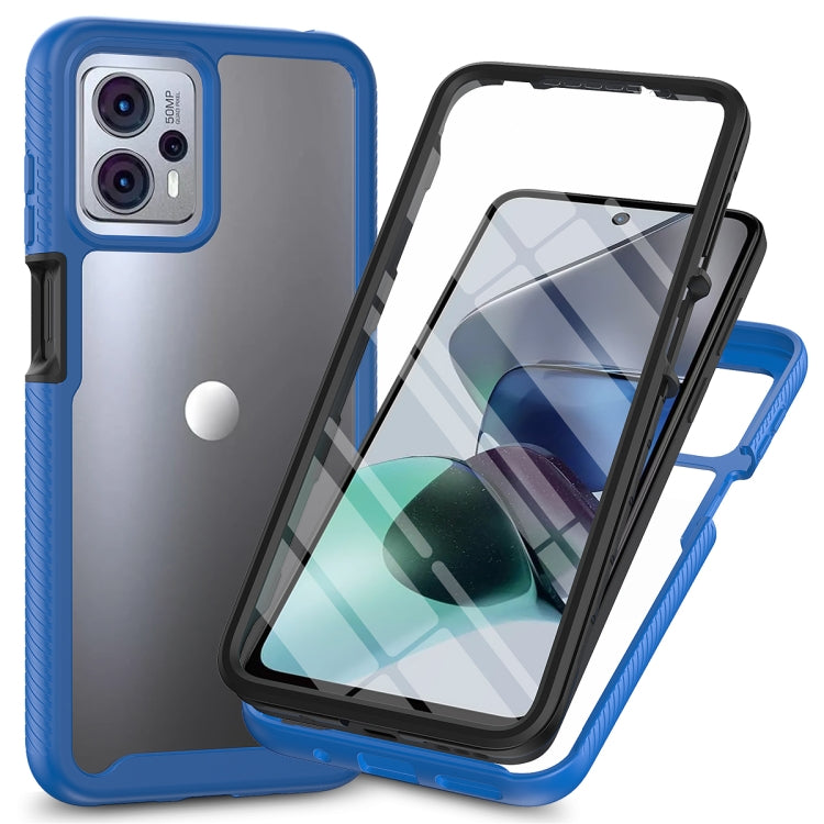 Starry Sky Full Body Hybrid Shockproof Phone Case with PET Film – Shockproof, Anti-Scratch, Screen Protector, For Motorola Moto G13 / G23, For Motorola Moto G53