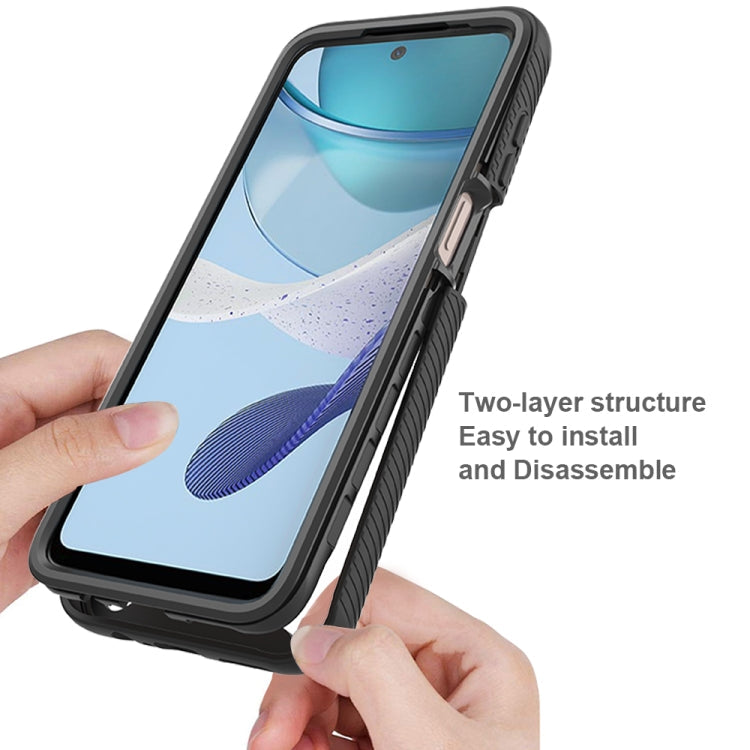 Starry Sky Full Body Hybrid Shockproof Phone Case with PET Film – Shockproof, Anti-Scratch, Screen Protector, For Motorola Moto G13 / G23, For Motorola Moto G53