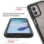Starry Sky Full Body Hybrid Shockproof Phone Case with PET Film – Shockproof, Anti-Scratch, Screen Protector, For Motorola Moto G13 / G23, For Motorola Moto G53