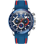 OLEVS 9936 Men Multifunctional Sports Waterproof Quartz Watch Blue