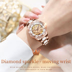 6681 Women Multifunctional Hollow Waterproof Mechanical Watch
