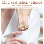 6681 Women Multifunctional Hollow Waterproof Mechanical Watch