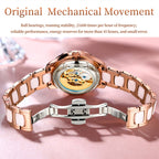 6681 Women Multifunctional Hollow Waterproof Mechanical Watch