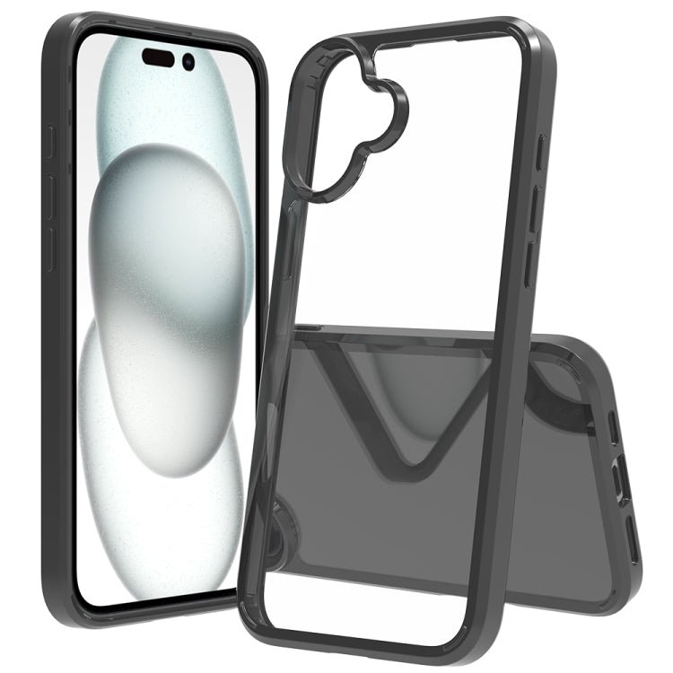 Scratchproof Acrylic TPU Phone Case, For iPhone 17 Pro Max, For iPhone... For iPhone 16 Plus Black