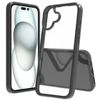 Scratchproof Acrylic TPU Phone Case, For iPhone 17 Pro Max, For iPhone... For iPhone 16 Plus Black