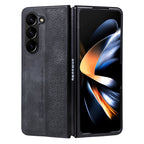AZNS 3D Embossed Skin Feel Phone Case, For Samsung Galaxy Z Fold5, For Samsung Galaxy Z Flip5 For Samsung Galaxy Z Fold5 Black