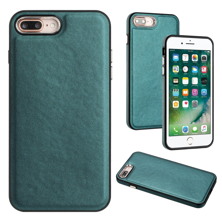 Leather Texture Full Coverage Phone Case, For iPhone 6s Plus / 7 Plus / 8 Plus For iPhone 6s Plus 7 Plus 8 Plus Green
