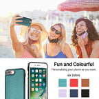 Leather Texture Full Coverage Phone Case, For iPhone 6s Plus / 7 Plus / 8 Plus